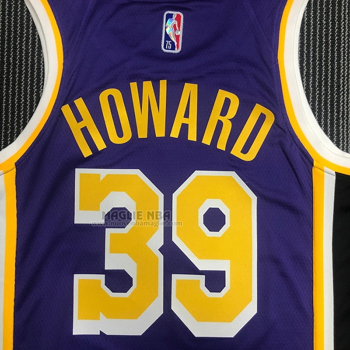 Maglia
 Dwight Howard NO 39 Los Angeles Lakers Statement 2021-22 Viola
